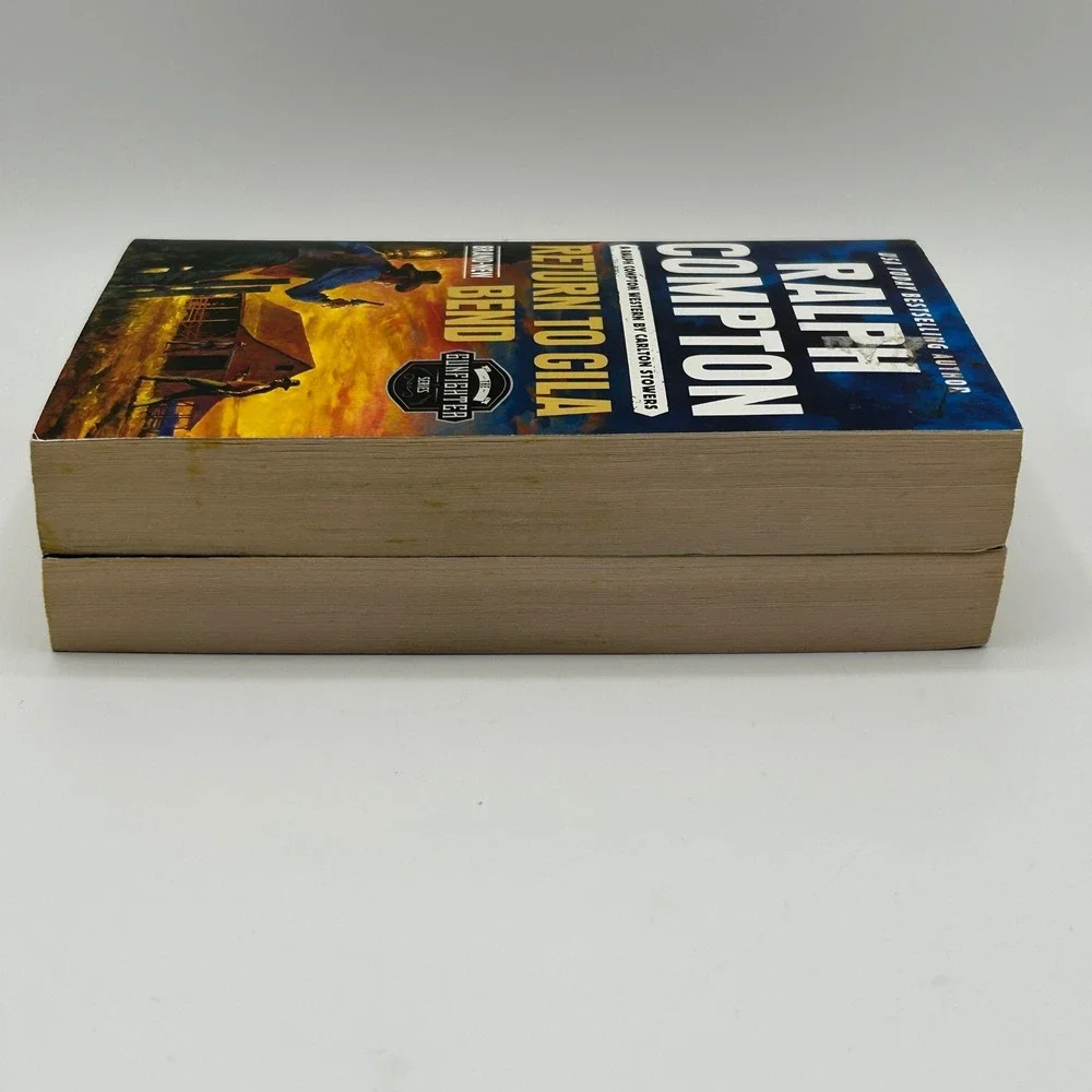 BUNDLE Ralph Compton 2 Western Fiction Book Lot Paperback Cowboy Action Frontier